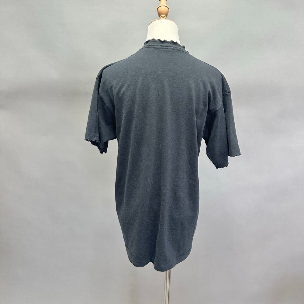 Vintage 90s southwestern cactus graphic tee ruffle v neck Size - Picture 4 of 16